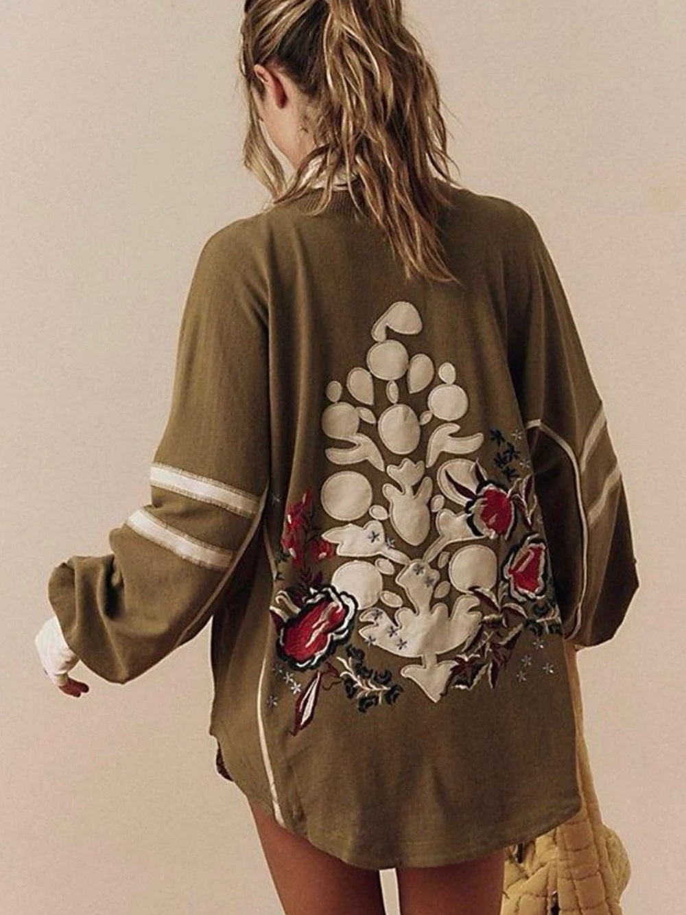 Free People Movement Rugby Ready Logo Layer Top $128